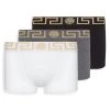 Versace Logo Boxers Set For Men Black Grey White