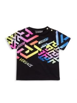 Versace Kid's La Greca Logo T-Shirt For Kids