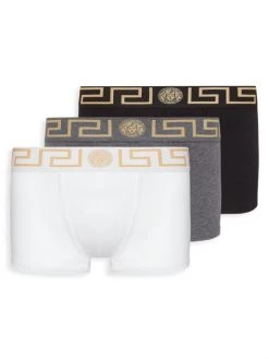 Versace Logo Boxers Set For Men Black Grey White -Versace Online Shop unnamed file 280