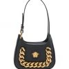 Versace Mini La Medusa Chain Leather Hobo Bag