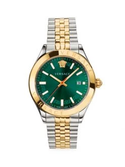 Versace Hellenyium Two-Tone Bracelet Watch For Men