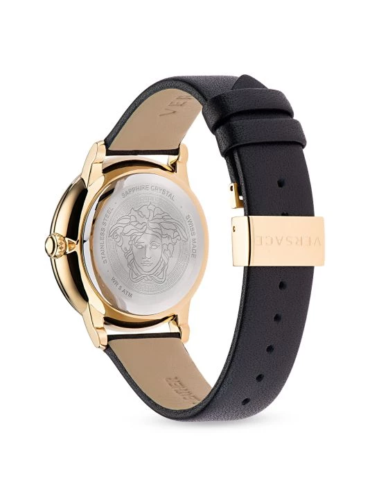 Versace La Medusa Leather Bracelet Watch For Men 3 Versace La Medusa Leather Bracelet Watch For Men - Image 3