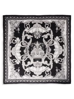 Versace Baroque Print Silk Foulard