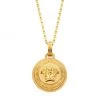 Versace Medusa Biggie Goldtone Pendant Necklace