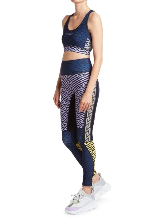 Versace Greca Print Logo Sports Bra 2 Versace Greca Print Logo Sports Bra - Image 2