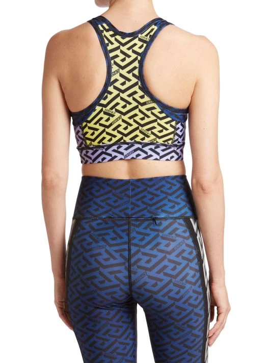 Versace Greca Print Logo Sports Bra 5 Versace Greca Print Logo Sports Bra - Image 5
