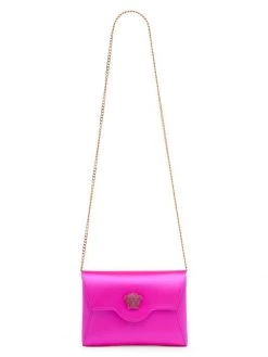 Versace La Medusa Satin Crystal-Embellished Pouch-On-Chain -Versace Online Shop unnamed file 2958