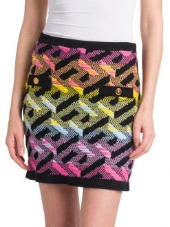 Versace Ombré La Greca Pattern Miniskirt -Versace Online Shop unnamed file 2965
