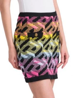 Versace Ombré La Greca Pattern Miniskirt -Versace Online Shop unnamed file 2966