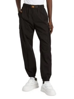 Versace Silver Baroque, Fuchsia And Tawny Informal Cotton Poplin Pants For Men 8 Versace Silver Baroque, Fuchsia And Tawny Informal Cotton Poplin Pants For Men -Versace Online Shop unnamed file 2971