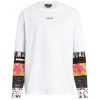 Versace Silver Baroque, Fuchsia And Tawny Long-Sleeve T-Shirt For Men