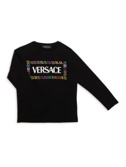 Versace Little Kid's & Kid's St. Logo Shirt For Kids