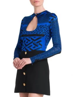 Versace La Greca Print Bodysuit -Versace Online Shop unnamed file 3009