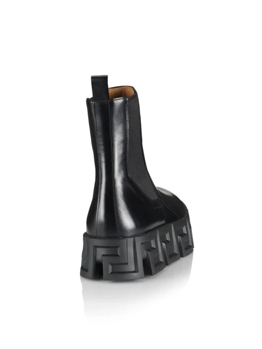 Versace Leather Platform Chelsea Boots For Men 3 Versace Leather Platform Chelsea Boots For Men - Image 3