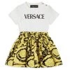 Versace Baby Girl's Logo Cotton Dress For Kids