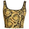 Versace Barocco Print Tank Bikini Top