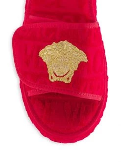 Versace Logo Jacquard Medusa Slippers White -Versace Online Shop unnamed file 3059