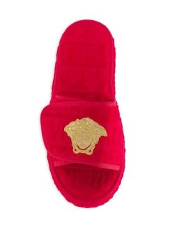 Versace Logo Jacquard Medusa Slippers White -Versace Online Shop unnamed file 3060
