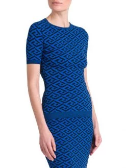 Versace La Greca Jacquard T-Shirt -Versace Online Shop unnamed file 3076