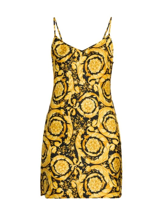 Versace Baroque Print Silk Slipdress 1 Versace Baroque Print Silk Slipdress