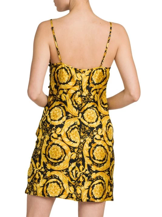 Versace Baroque Print Silk Slipdress 5 Versace Baroque Print Silk Slipdress - Image 5