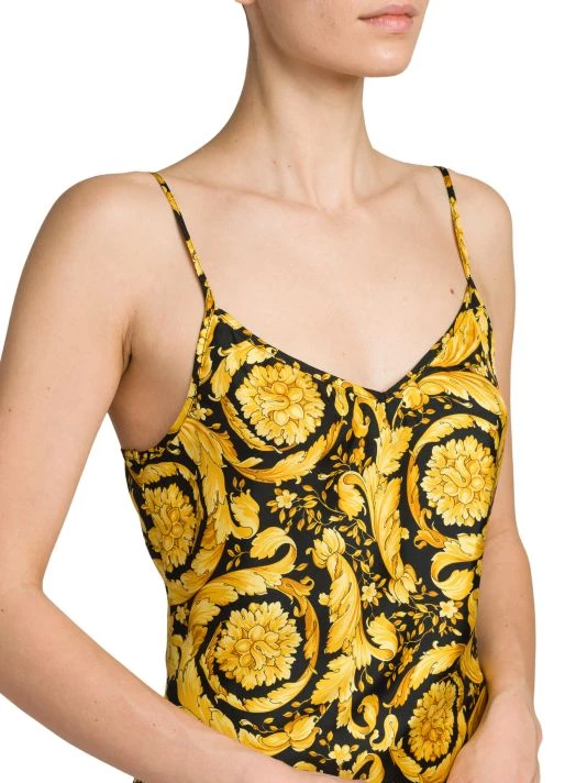 Versace Baroque Print Silk Slipdress 6 Versace Baroque Print Silk Slipdress - Image 6