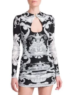 Versace Oversized Barocco Print Bodysuit -Versace Online Shop unnamed file 3102
