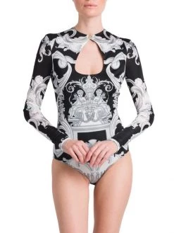 Versace Oversized Barocco Print Bodysuit -Versace Online Shop unnamed file 3105
