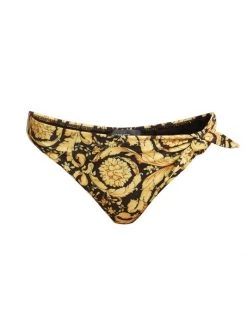 Versace Baroque Print Knotted Bikini Bottom
