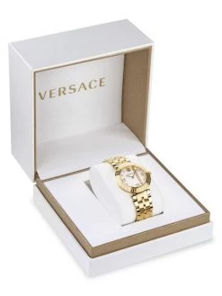 Versace Greca Icon IP Yellow Gold & Crystal Bracelet Watch -Versace Online Shop unnamed file 311