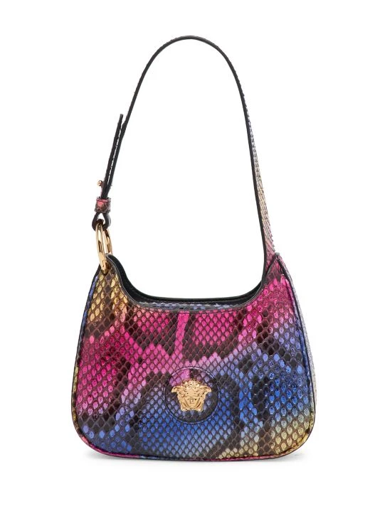 Versace Mini La Medusa Multicolor Python Hobo Bag 1 Versace Mini La Medusa Multicolor Python Hobo Bag