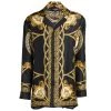 Versace Seta Coupe De Deaux Silk Pajama Shirt For Men