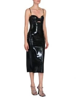 Versace Latex Body-Con Midi-Dress -Versace Online Shop unnamed file 3163