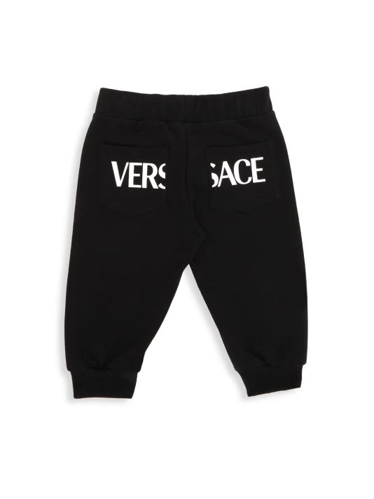 Versace Baby's Felpa + St. Logo Greca Sweatpants For Kids 2 Versace Baby's Felpa + St. Logo Greca Sweatpants For Kids - Image 2