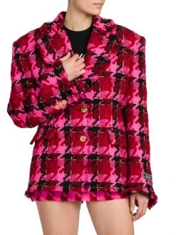 Versace Tweed Single-Breasted Jacket -Versace Online Shop unnamed file 3183