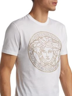Versace Medusa Embellished T-Shirt For Men -Versace Online Shop unnamed file 323