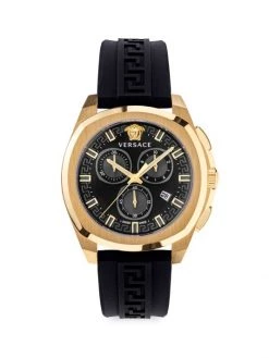 Versace Geo Chrono IP Yellow Gold Chronograph Watch For Men