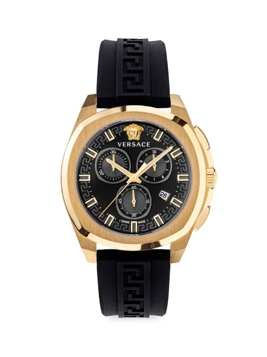 Versace Geo Chrono IP Yellow Gold Chronograph Watch For Men 1 Versace Geo Chrono IP Yellow Gold Chronograph Watch For Men