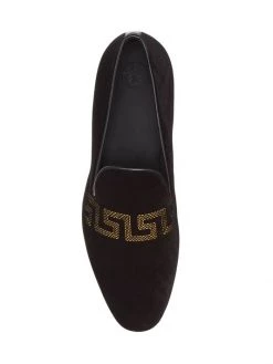 Versace Embroidered Velvet Loafers For Men -Versace Online Shop unnamed file 3312