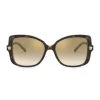 Versace 56MM Butterfly Sunglasses Transparent Brown