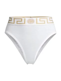 Versace Greca High-Rise Briefs White -Versace Online Shop unnamed file 3337