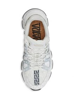 Versace Trigreca Lace-Up Sneakers For Men White Black -Versace Online Shop unnamed file 3349