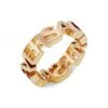Versace Goldtone Logo Band Ring