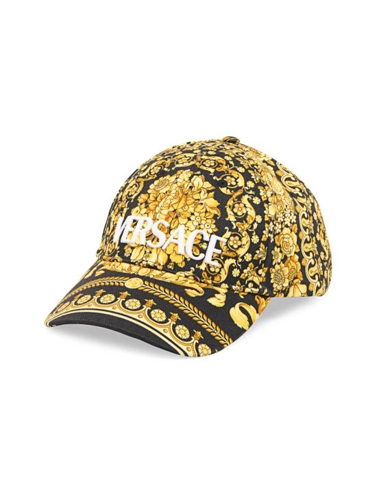 Versace Barocco Print Logo Baseball Cap For Men 2 Versace Barocco Print Logo Baseball Cap For Men - Image 2