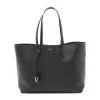 Versace Virtus Leather Tote Black