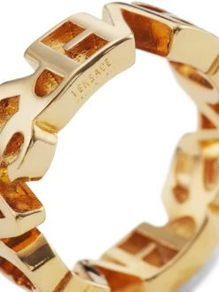 Versace Goldtone Logo Band Ring -Versace Online Shop unnamed file 341