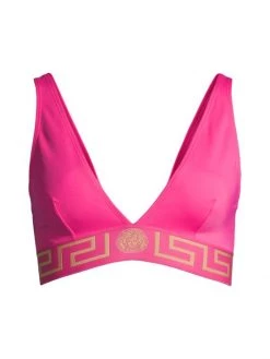 Versace Greca Border Bikini Top Fuchsia -Versace Online Shop unnamed file 3413