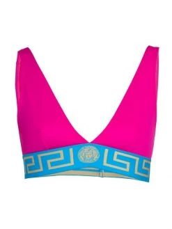 Versace Greca Border Bikini Top Fuchsia -Versace Online Shop unnamed file 3417