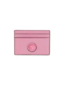 Versace La Medusa Colorblock Leather Card Case Baby Pink -Versace Online Shop unnamed file 3422