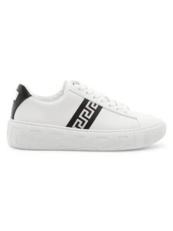 Versace La Greca Leather Sneakers White Black 14 Versace La Greca Leather Sneakers White Black -Versace Online Shop unnamed file 3429